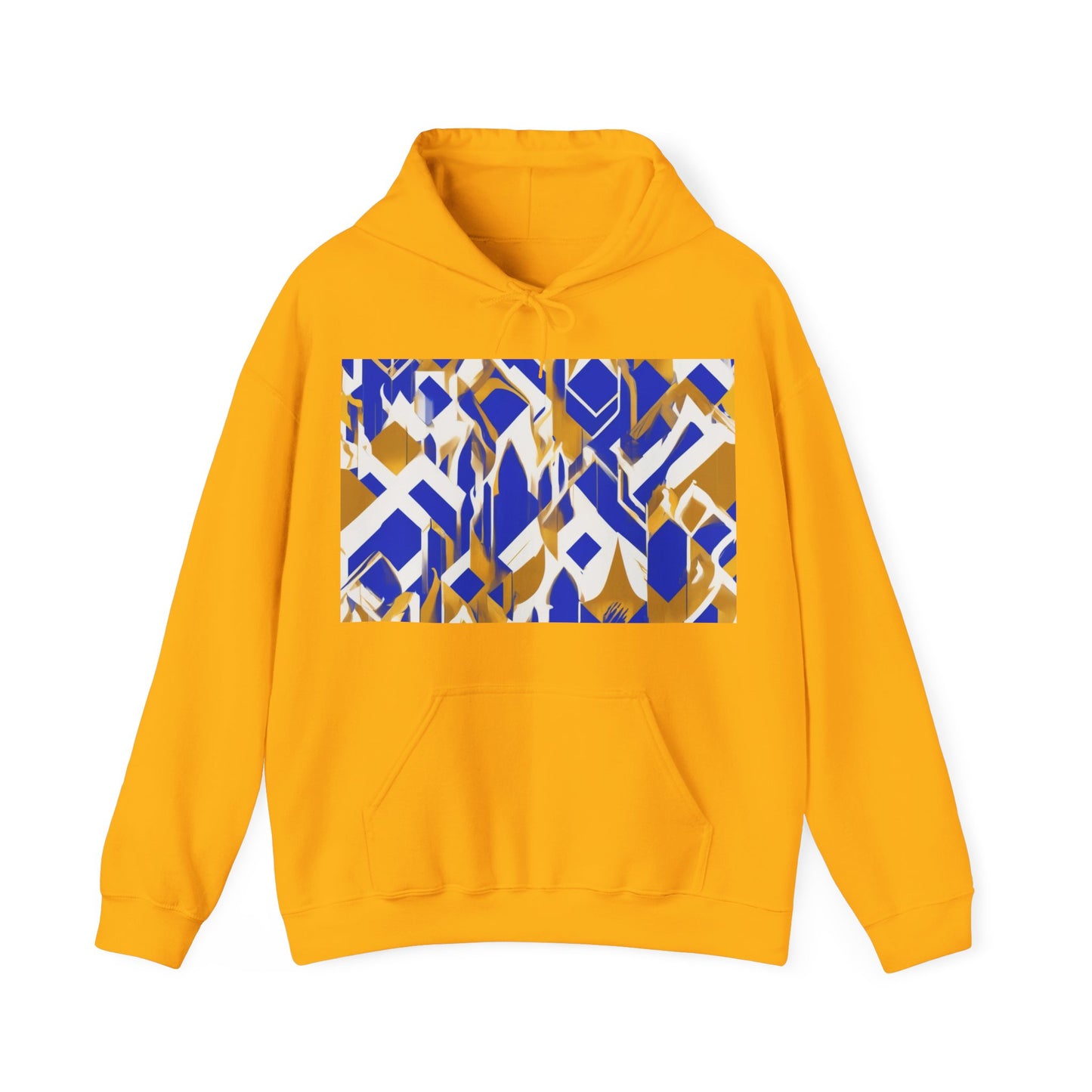 boostlete-field-day-icon-flame-glitch-geometric-0090 — Unisex Heavy Blend Hooded Sweatshirt (Gildan)