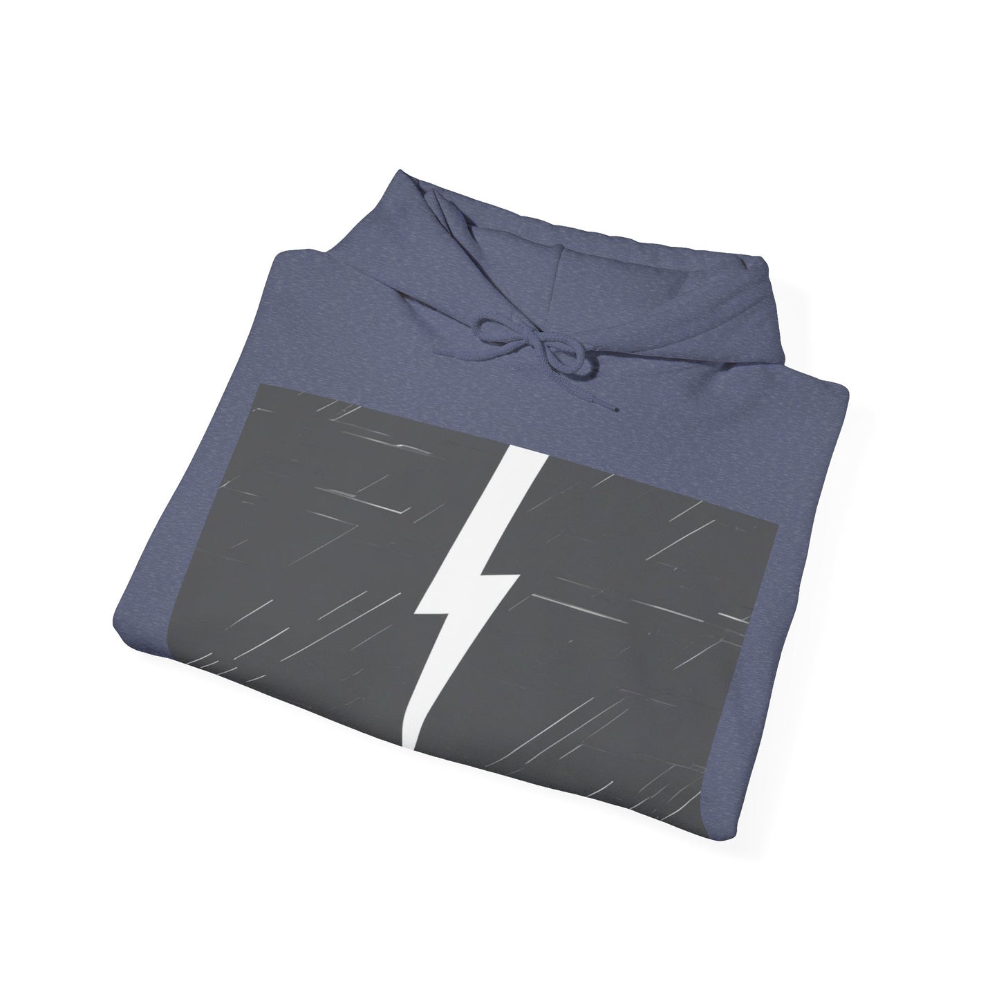 boostlete-am-crew-icon-lightning-glitch-vector-0590 — Unisex Heavy Blend Hoodie (G18500)
