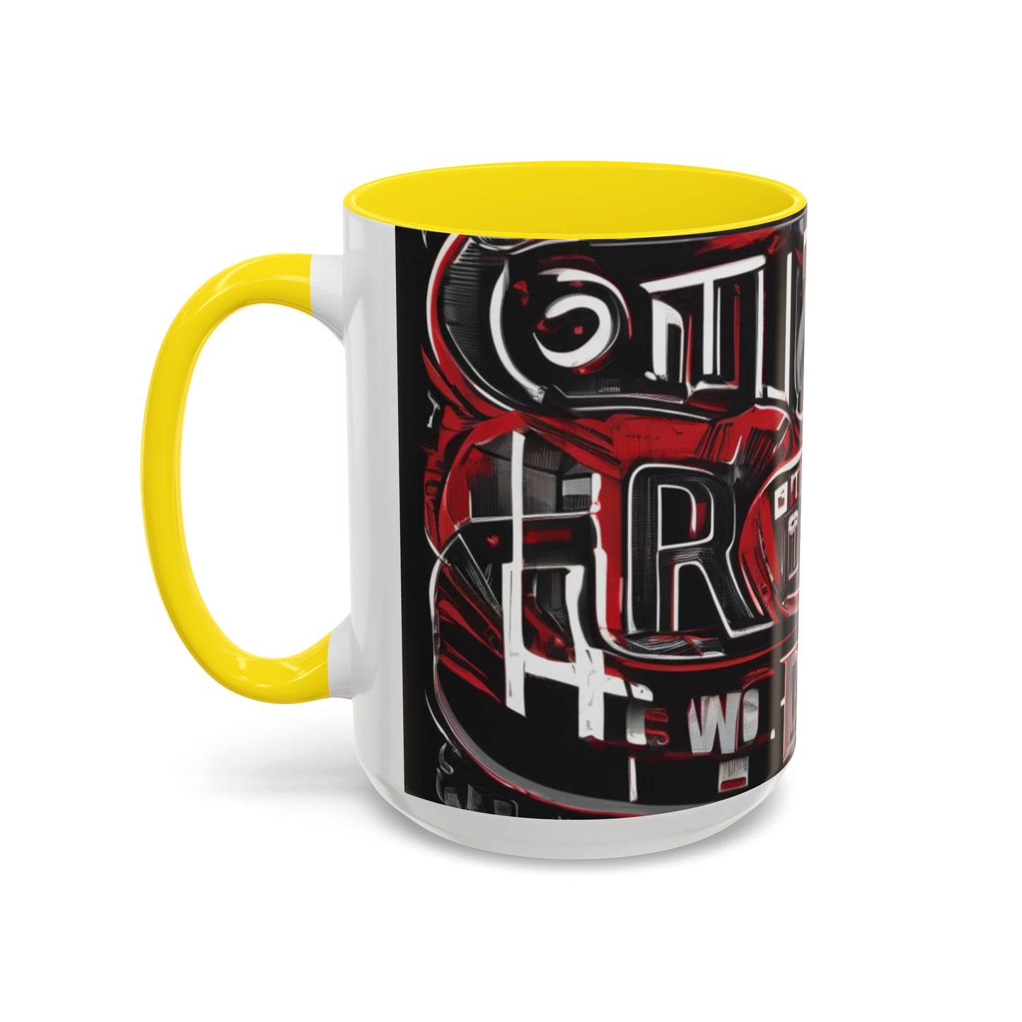 boostlete-boost-mode-type-win-the-day-outline-over-solid-monoline-0477 — Accent Mug 11/15oz