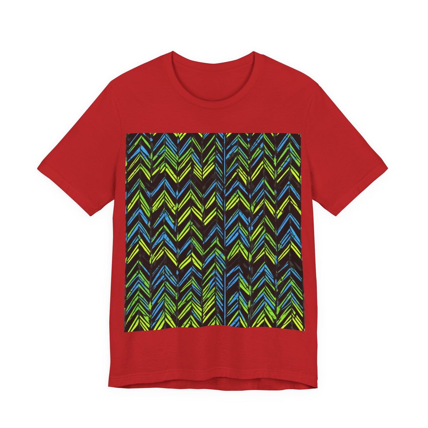 boostlete-mile-by-mile-pattern-chevron-monoline-0051 — Unisex Jersey Short Sleeve (B+C 3001)