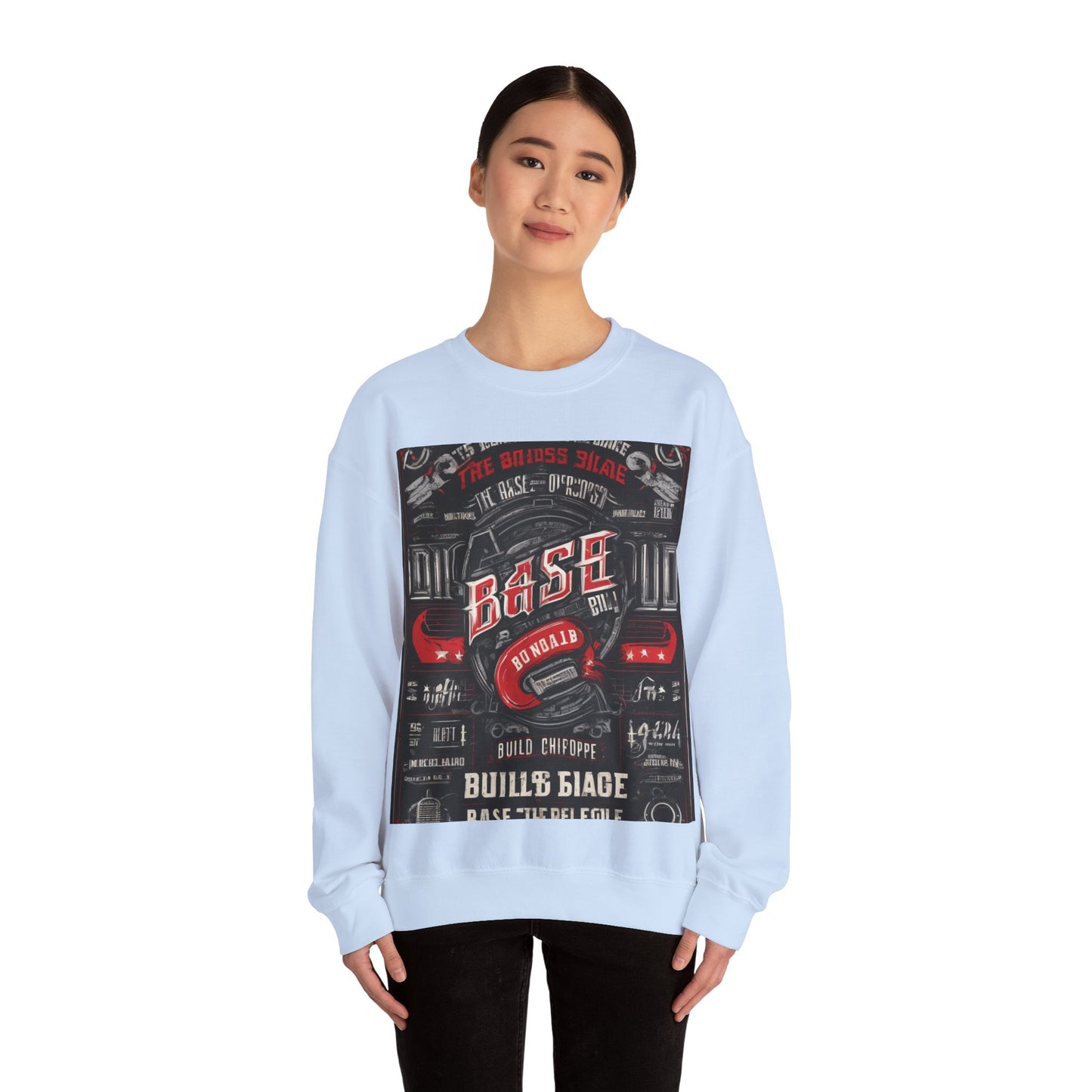 boostlete-boost-mode-type-build-the-base-micro-industrial-0785 — Unisex Heavy Blend Crewneck (G18000)