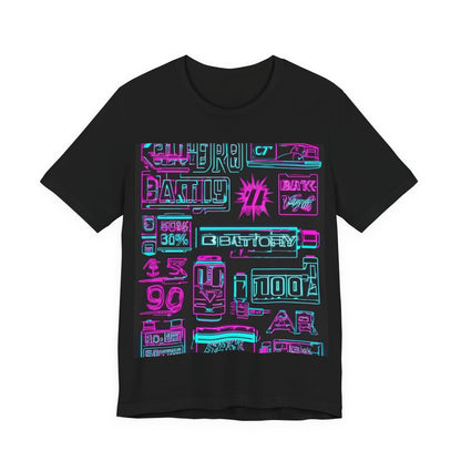 boostlete-rise-grind-type-battery-100-effort-split-blueprint-0205 — Unisex Jersey Short Sleeve (B+C 3001)