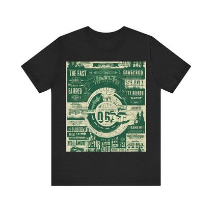 boostlete-mile-by-mile-type-fast-is-earned-big-blueprint-0041 — Unisex Jersey Short Sleeve (B+C 3001)