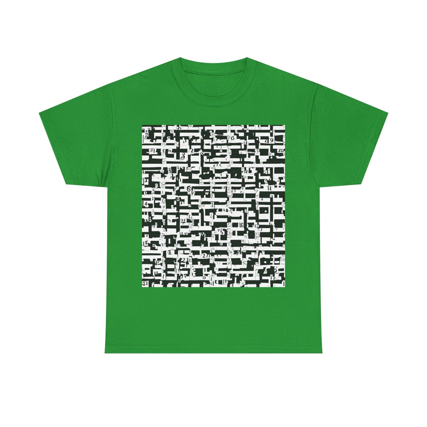 boostlete-iron-intent-pattern-plate-number-badge-0171 — Unisex Heavy Cotton Tee (Gildan 5000)