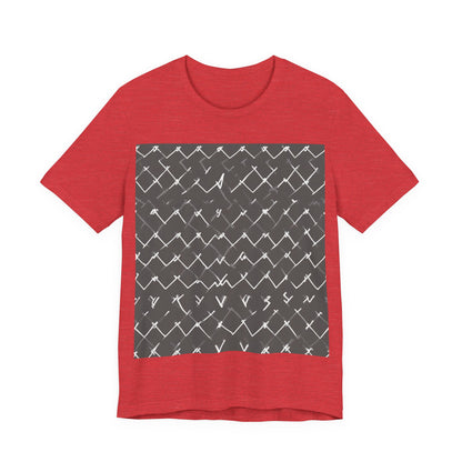boostlete-am-crew-pattern-ekg-bold-0047 — Unisex Jersey Short Sleeve (B+C 3001)