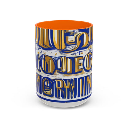 boostlete-am-crew-type-own-the-morning-outline-over-solid-vector-0429 — Accent Mug 11/15oz
