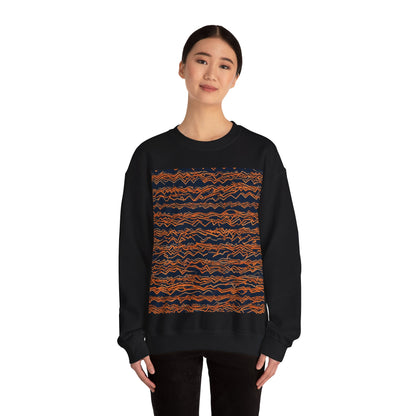 boostlete-field-day-pattern-ekg-bold-0135 — Unisex Heavy Blend Crewneck Sweatshirt (Gildan)