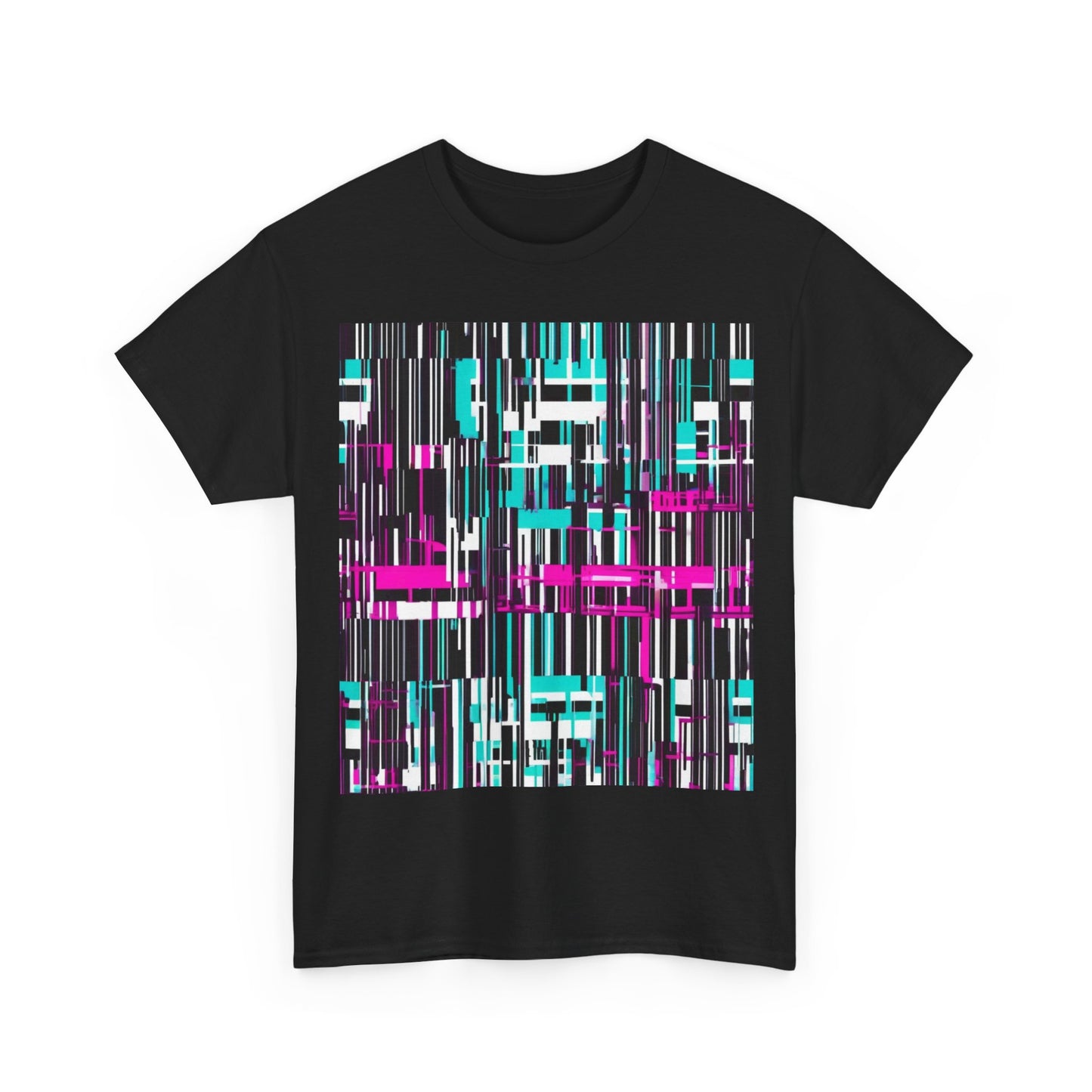 boostlete-am-crew-pattern-barcode-bold-0023 — Unisex Heavy Cotton Tee (Gildan 5000)