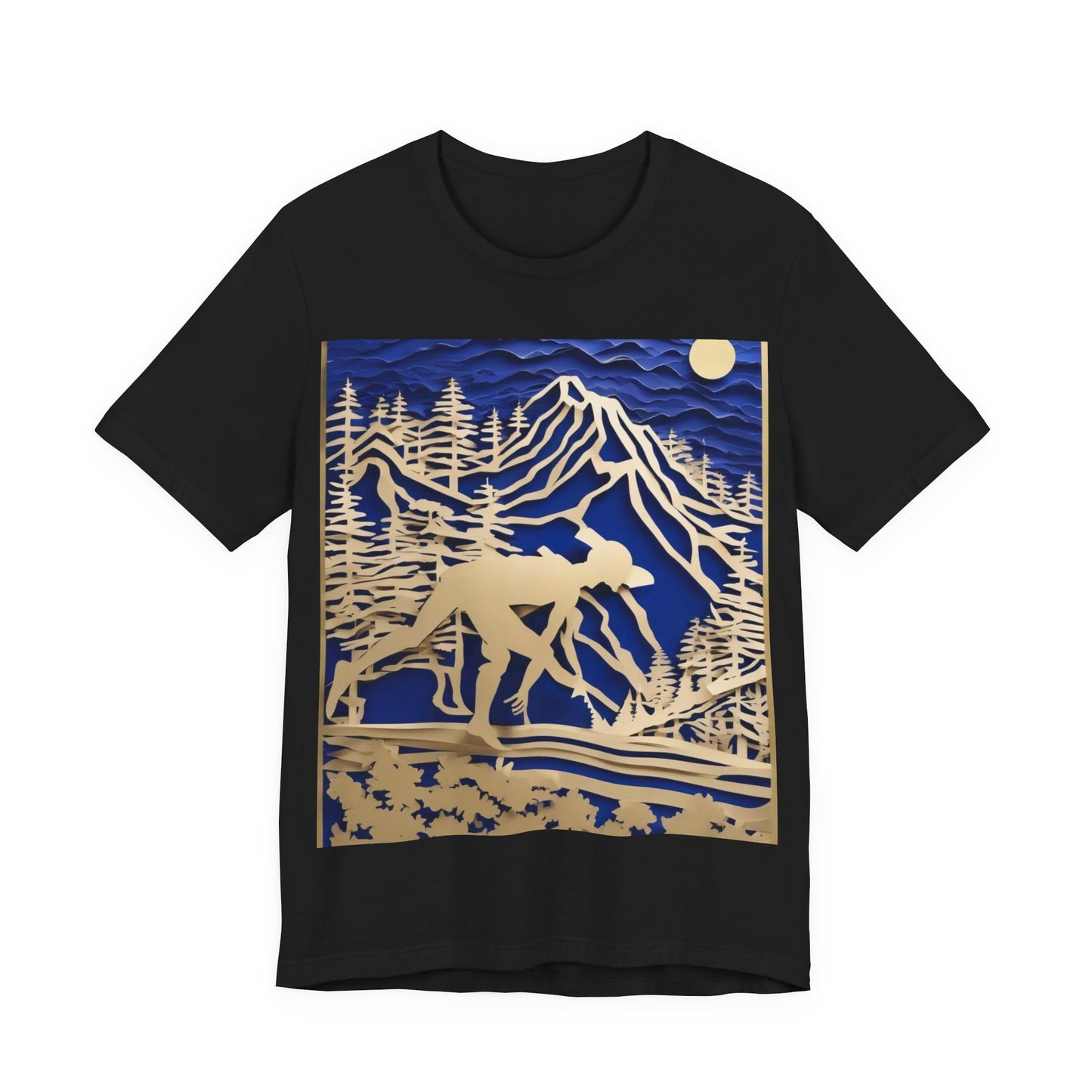 boostlete-recovery-progress-scene-trail-3d-paper-0176 — Unisex Jersey Short Sleeve (B+C 3001)