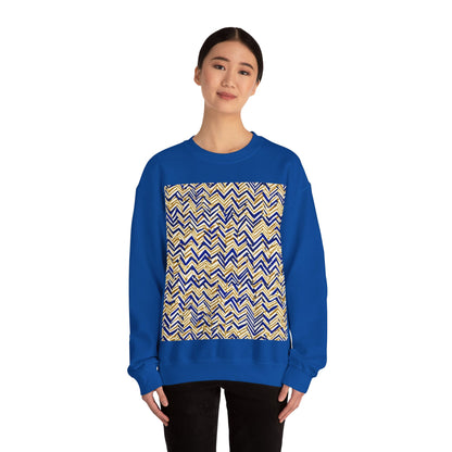 boostlete-boost-mode-pattern-ekg-line-art-0091 — Unisex Heavy Blend Crewneck Sweatshirt (Gildan)