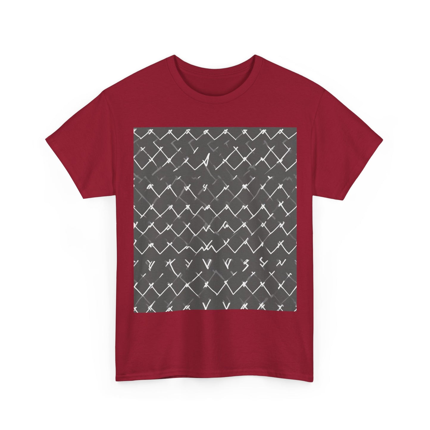 boostlete-am-crew-pattern-ekg-bold-0047 — Unisex Heavy Cotton Tee (Gildan 5000)