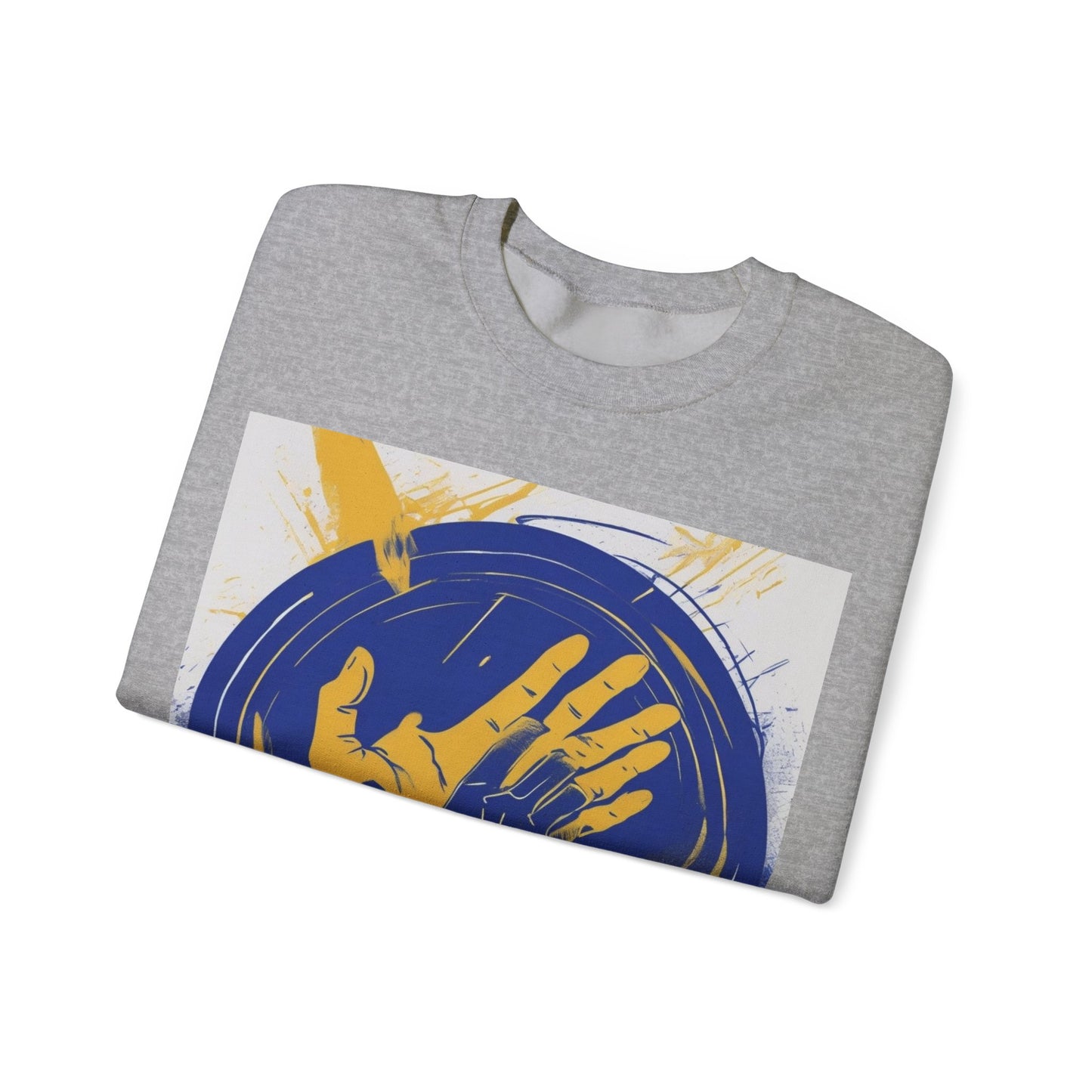 boostlete-am-crew-scene-athlete-neon-vector-0304 — Unisex Heavy Blend Crewneck Sweatshirt (Gildan)