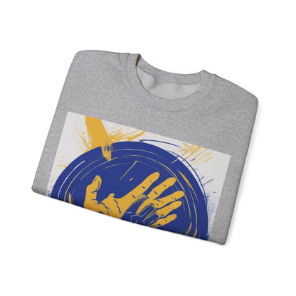 boostlete-am-crew-scene-athlete-neon-vector-0304 — Unisex Heavy Blend Crewneck Sweatshirt (Gildan)