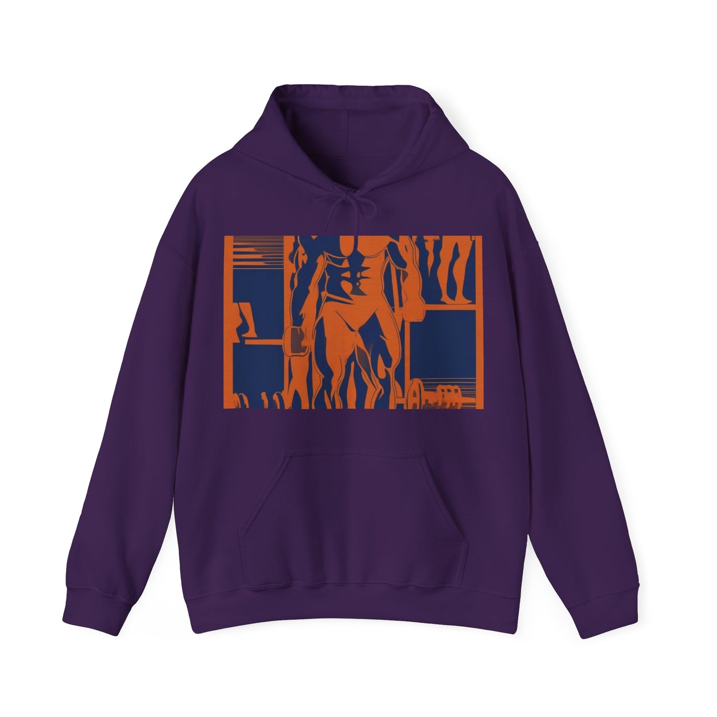 boostlete-rise-grind-scene-deadlift-3d-paper-0812 — Unisex Heavy Blend Hoodie (G18500)