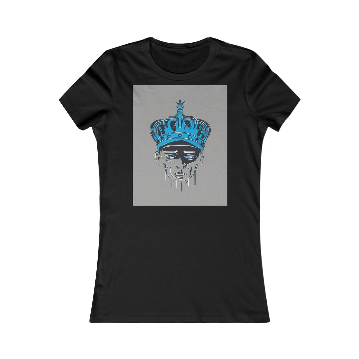 boostlete-am-crew-icon-crown-grainy-monoline-0022 — Women's Favorite Tee (B+C 6004)