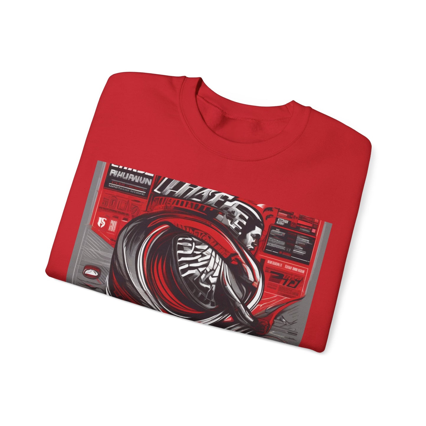 boostlete-field-day-type-chase-capacity-big-monoline-0813 — Unisex Heavy Blend Crewneck (G18000)
