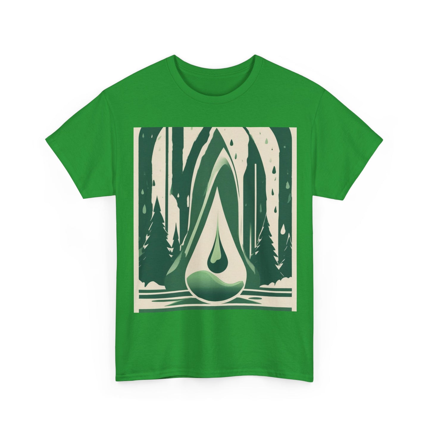 boostlete-quiet-power-icon-water-glitch-retro-0186 — Unisex Heavy Cotton Tee (Gildan 5000)