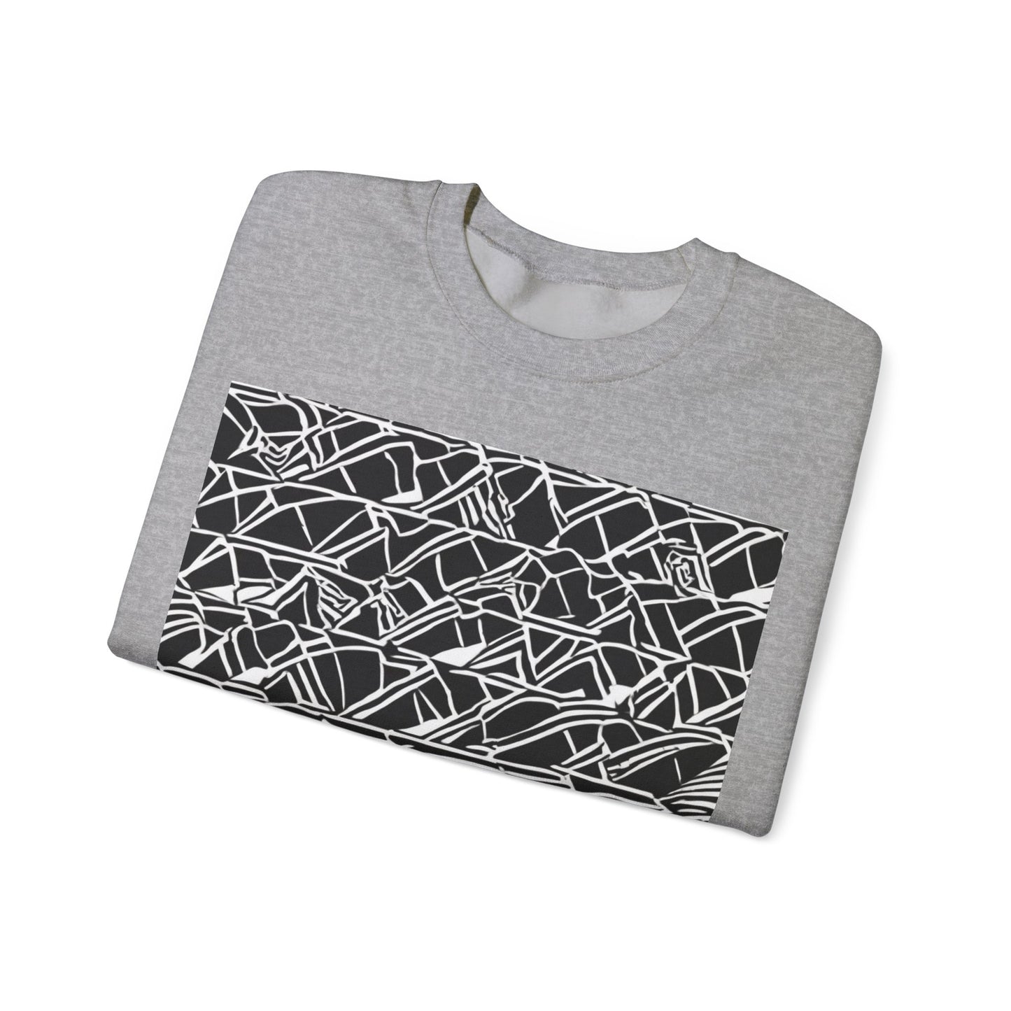 boostlete-boost-mode-pattern-stair-steps-athletic-0311 — Unisex Heavy Blend Crewneck Sweatshirt (Gildan)