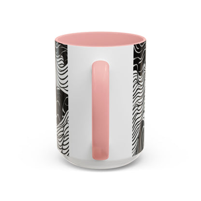 boostlete-field-day-pattern-topographic-line-art-0239 — Accent Mug 11oz/15oz