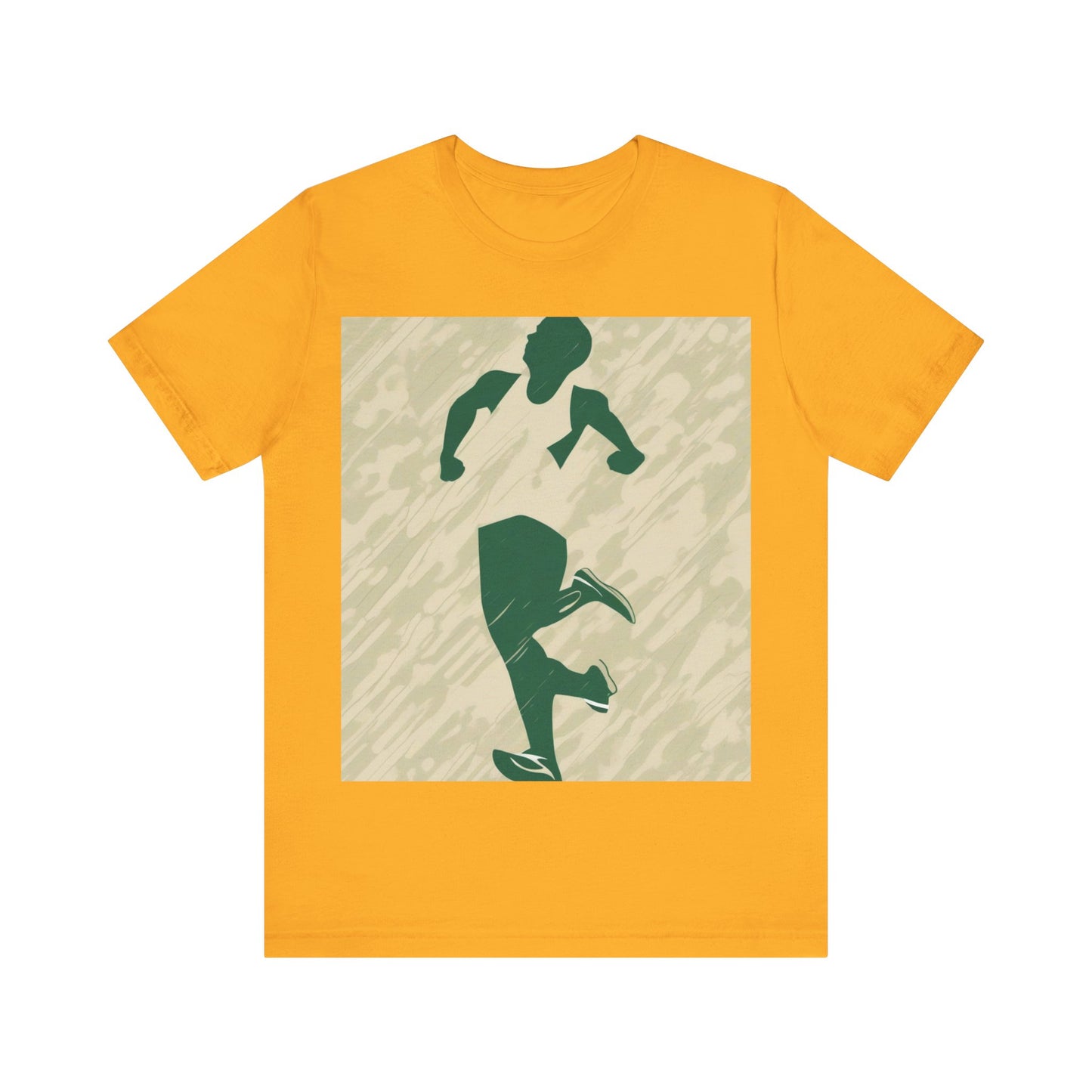 boostlete-am-crew-icon-runner-grainy-blueprint-0134 — Unisex Jersey Short Sleeve (B+C 3001)