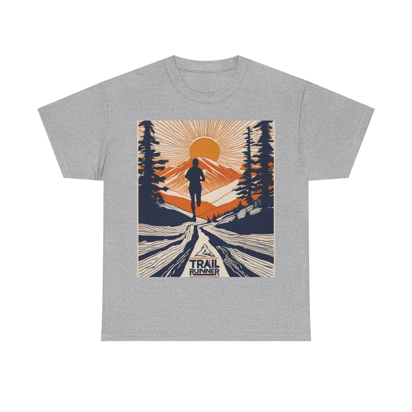 boostlete-iron-intent-scene-trail-glitch-badge-0100 — Unisex Heavy Cotton Tee (Gildan 5000)