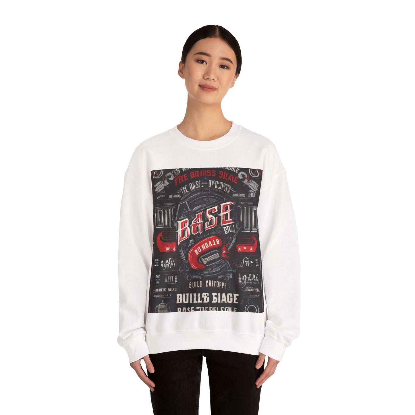 boostlete-boost-mode-type-build-the-base-micro-industrial-0785 — Unisex Heavy Blend Crewneck (G18000)