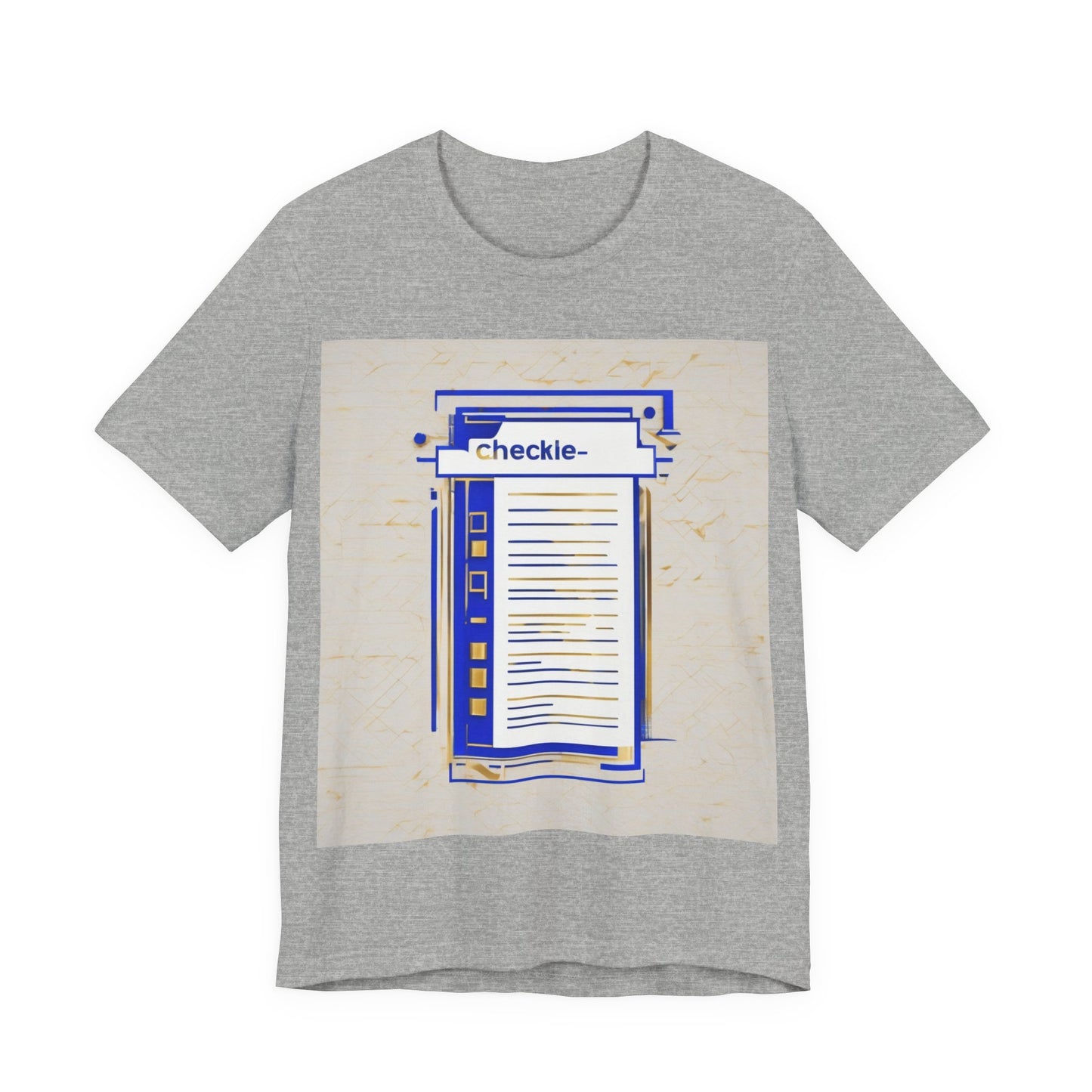 boostlete-am-crew-icon-checklist-glitch-badge-0018 — Unisex Jersey Short Sleeve (B+C 3001)