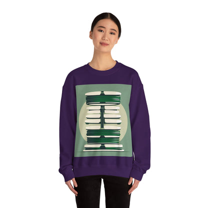 boostlete-recovery-progress-icon-barbell-glitch-vector-1746 — Unisex Heavy Blend Crewneck (G18000)