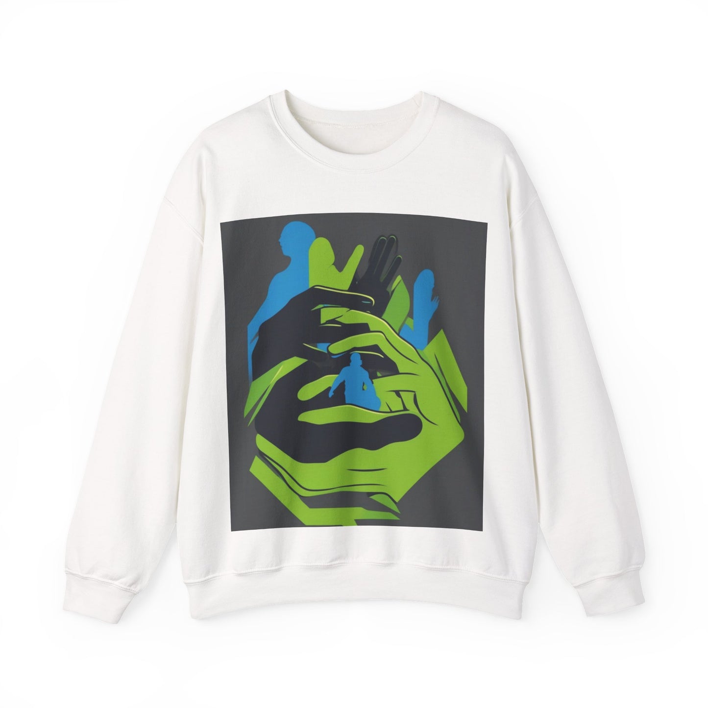 boostlete-mile-by-mile-scene-athlete-offset-modern-0824 — Unisex Heavy Blend Crewneck (G18000)