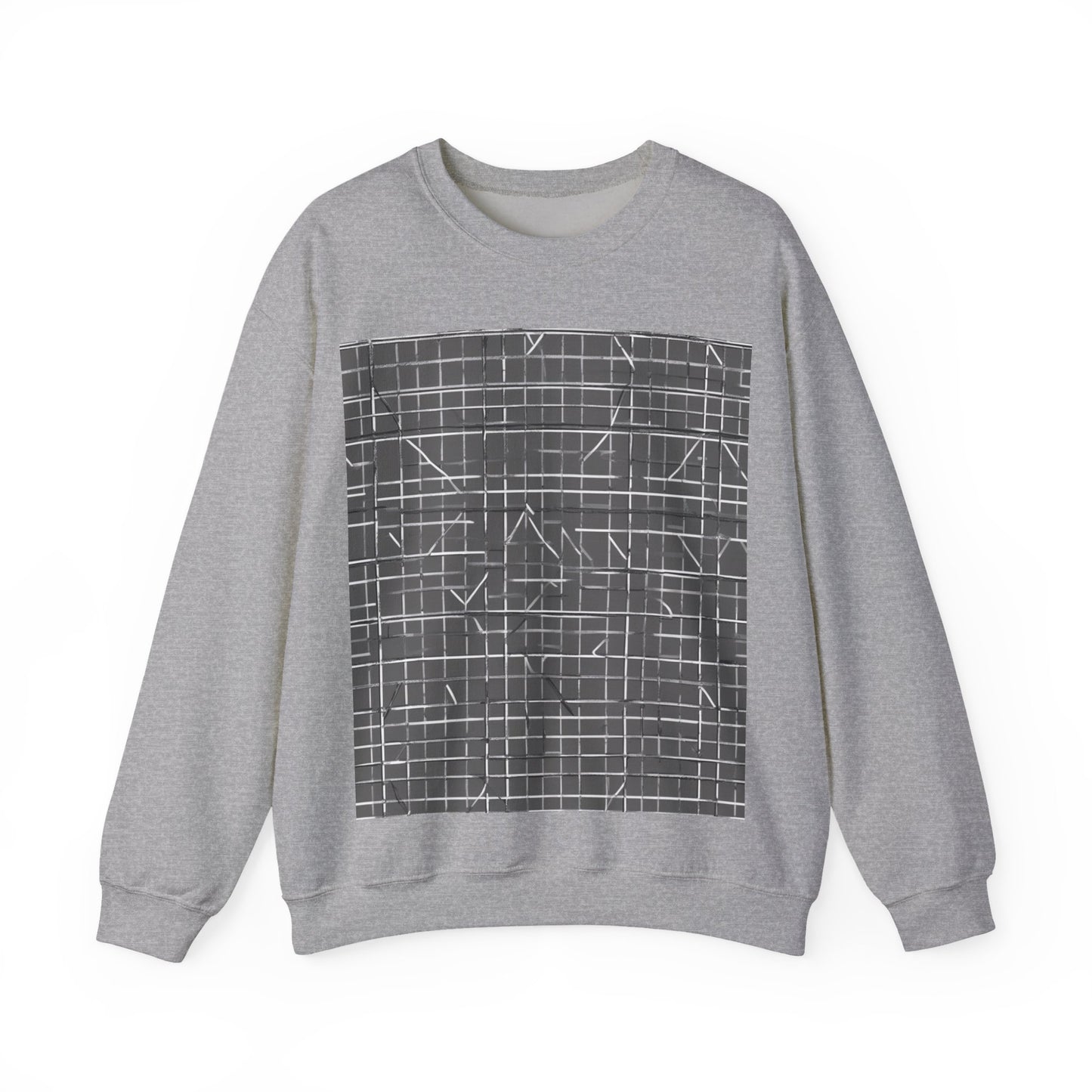 boostlete-rise-grind-pattern-plate-number-monoline-0291 — Unisex Heavy Blend Crewneck Sweatshirt (Gildan)