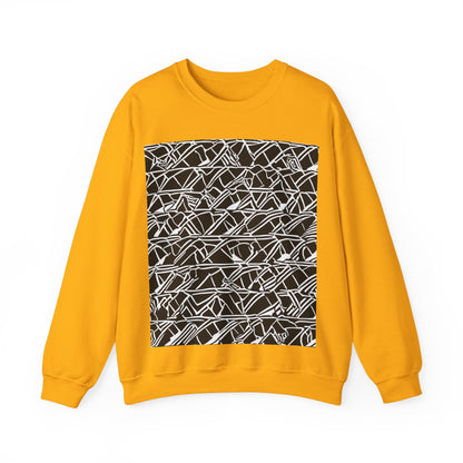 boostlete-boost-mode-pattern-stair-steps-athletic-0311 — Unisex Heavy Blend Crewneck Sweatshirt (Gildan)