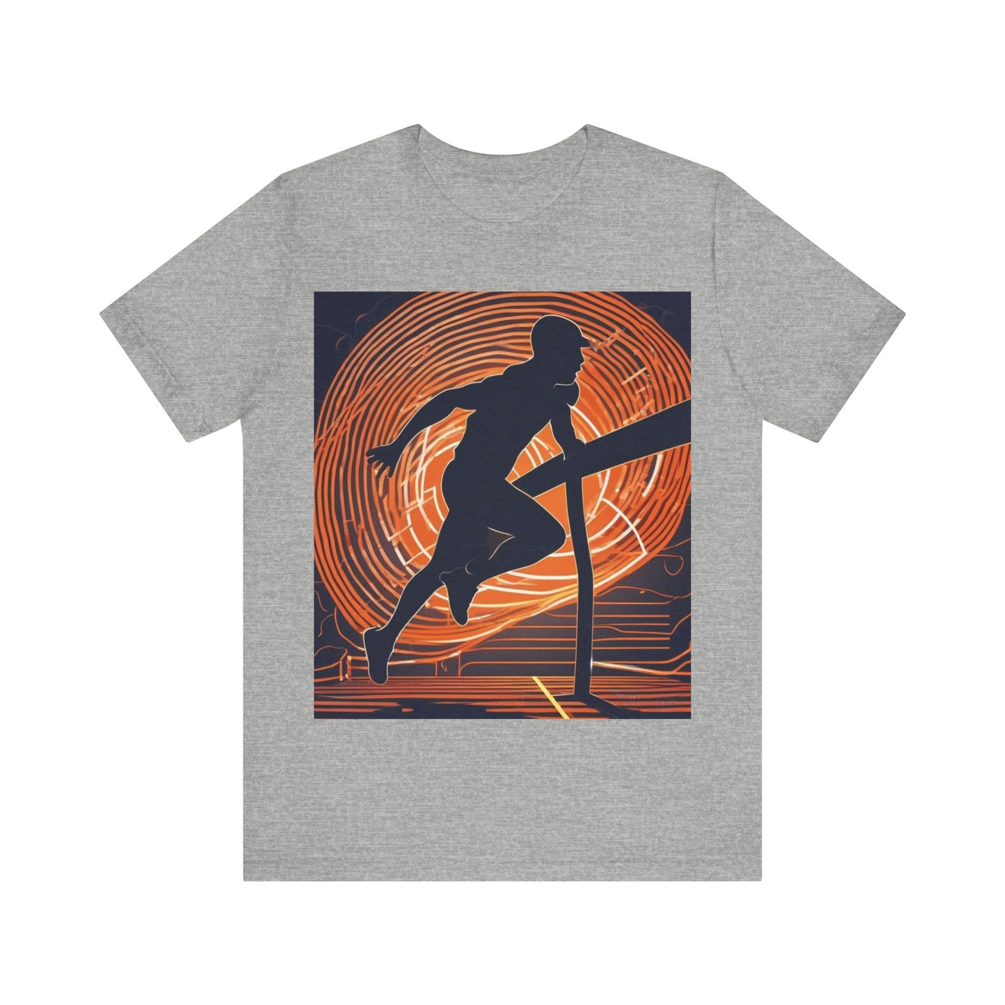 boostlete-iron-intent-scene-hurdler-neon-modern-0264 — Unisex Jersey Short Sleeve (B+C 3001)