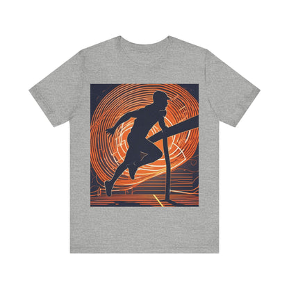 boostlete-iron-intent-scene-hurdler-neon-modern-0264 — Unisex Jersey Short Sleeve (B+C 3001)