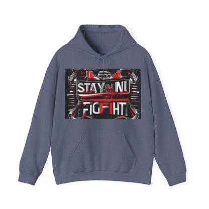 boostlete-rise-grind-type-stay-in-the-fight-banner-retro-1441 — Unisex Heavy Blend Hoodie (G18500)