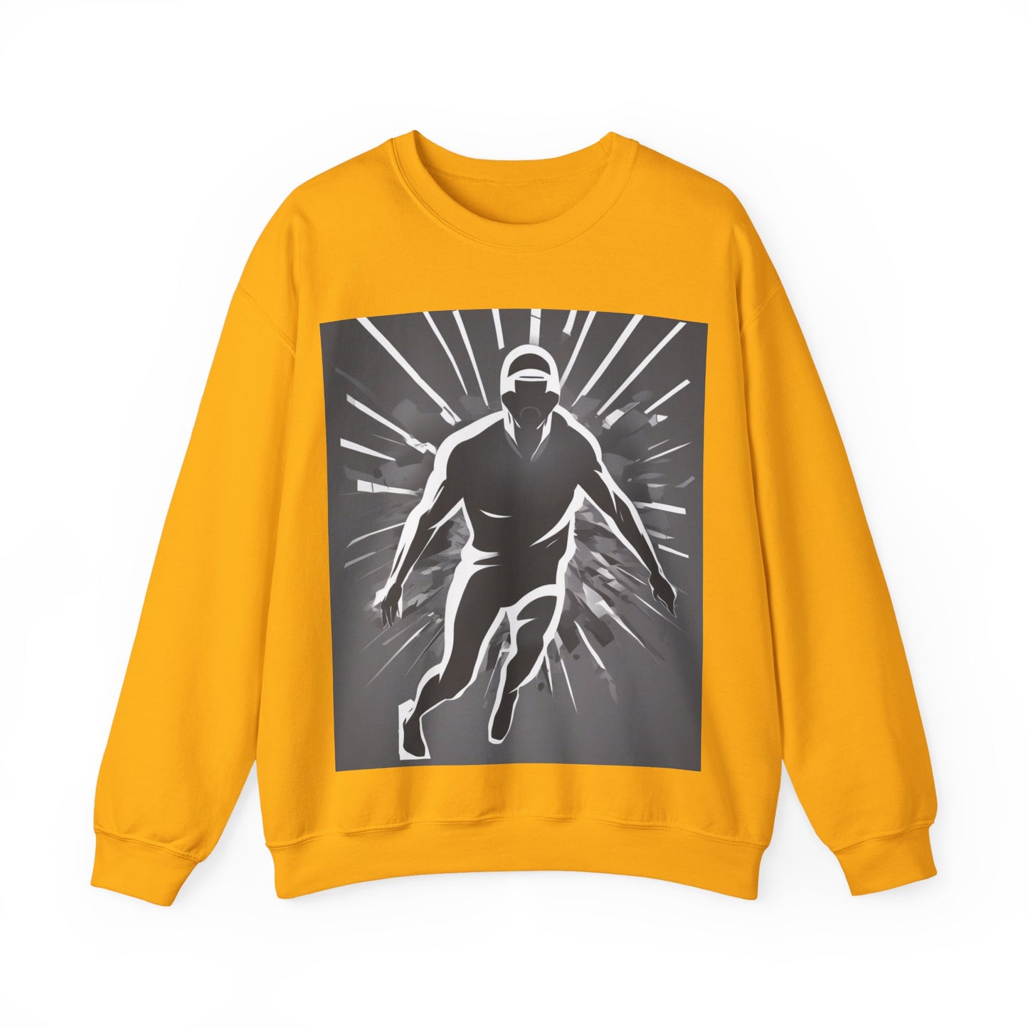 boostlete-iron-intent-scene-sprinter-soft-athletic-0108 — Unisex Heavy Blend Crewneck Sweatshirt (Gildan)