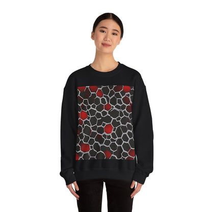 boostlete-quiet-power-pattern-hex-vector-0039 — Unisex Heavy Blend Crewneck (G18000)
