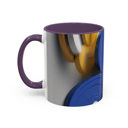 boostlete-field-day-icon-barbell-offset-geometric-0150 — Accent Mug 11oz/15oz