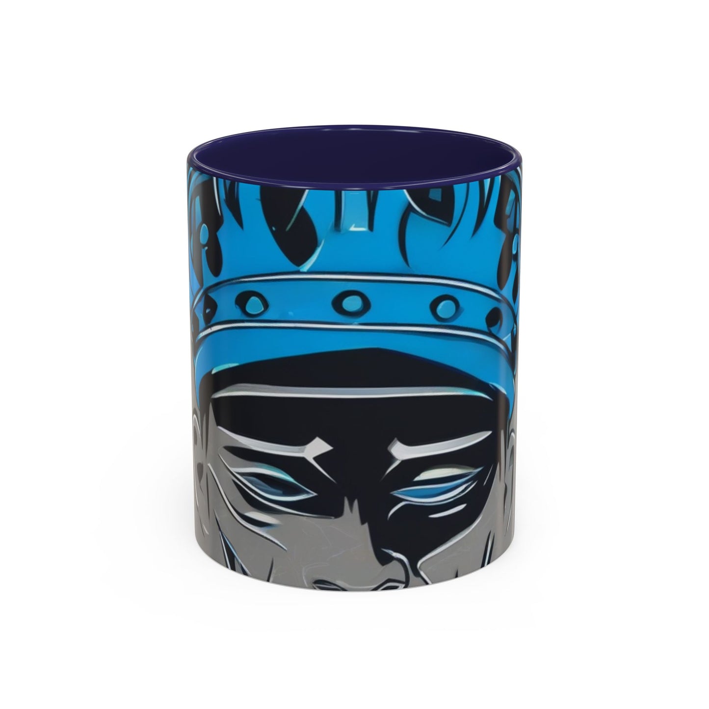 boostlete-am-crew-icon-crown-grainy-monoline-0022 — Accent Mug 11oz/15oz