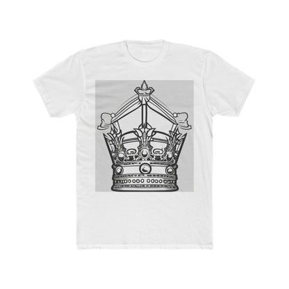 boostlete-quiet-power-icon-crown-outline-badge-0130 — Unisex Cotton Crew Tee (NL 3600)