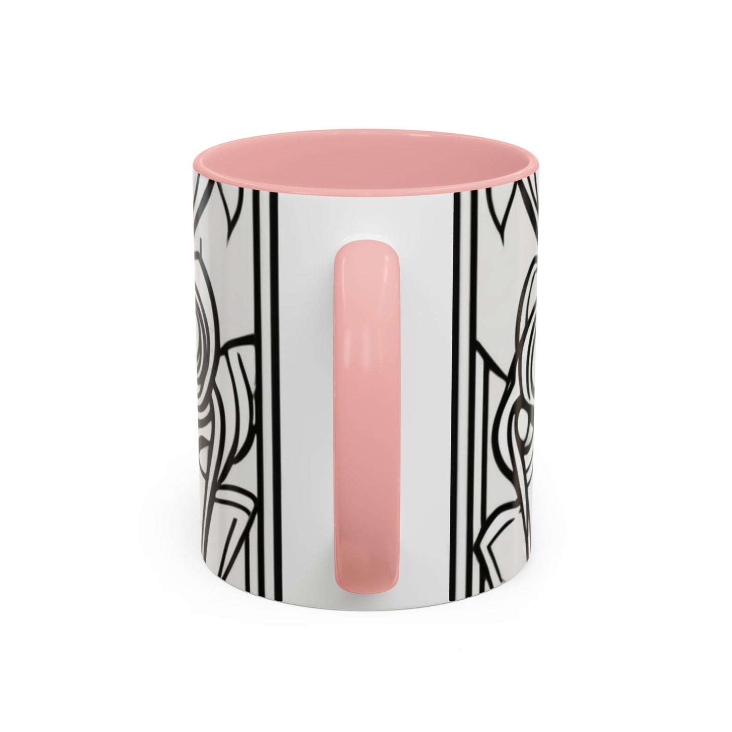 boostlete-boost-mode-icon-crown-offset-line-art-0190 — Accent Mug 11oz/15oz