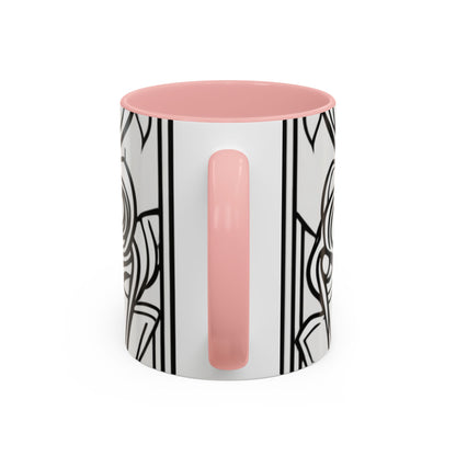 boostlete-boost-mode-icon-crown-offset-line-art-0190 — Accent Mug 11oz/15oz