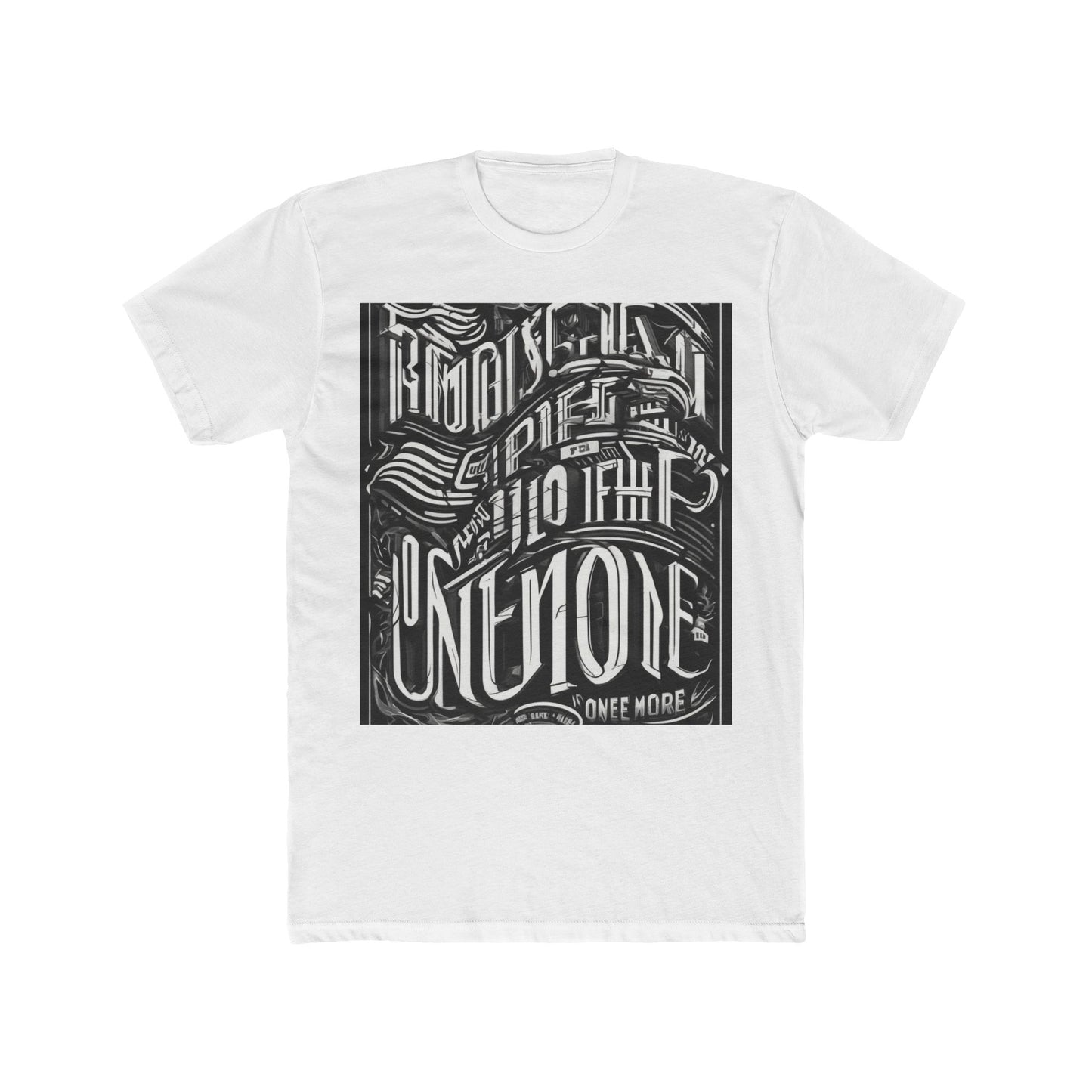 boostlete-mile-by-mile-type-one-more-split-line-art-0001 — Unisex Cotton Crew Tee (NL 3600)