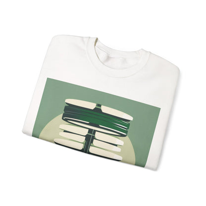 boostlete-recovery-progress-icon-barbell-glitch-vector-1746 — Unisex Heavy Blend Crewneck (G18000)