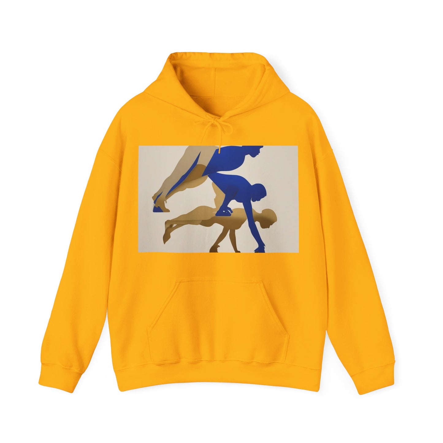 boostlete-mile-by-mile-scene-push-up-duotone-paper-0040 — Unisex Heavy Blend Hooded Sweatshirt (Gildan)