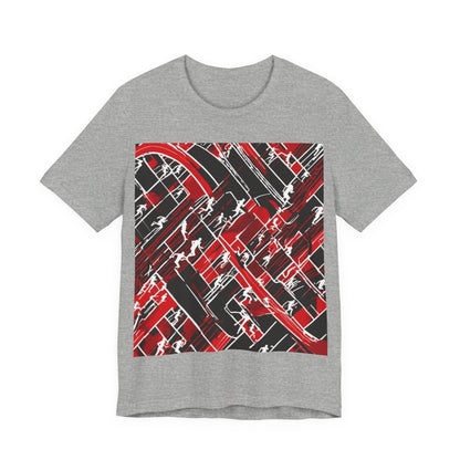 boostlete-pr-season-scene-marathoner-outline-modern-0124 — Unisex Jersey Short Sleeve (B+C 3001)