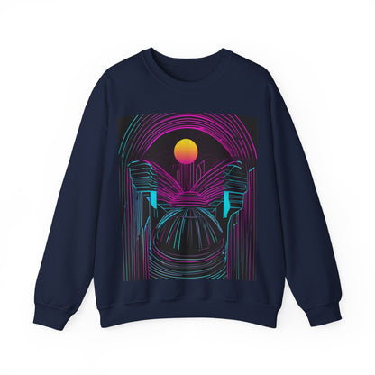 boostlete-rise-grind-icon-sunrise-motion-paper-0962 — Unisex Heavy Blend Crewneck (G18000)