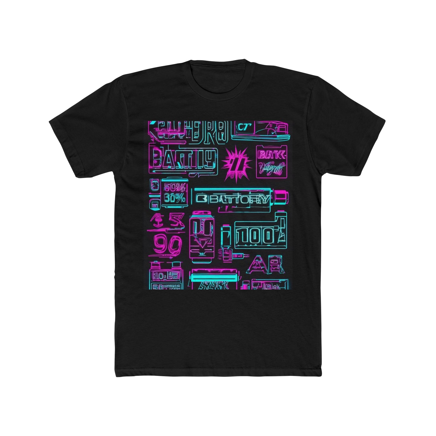 boostlete-rise-grind-type-battery-100-effort-split-blueprint-0205 — Unisex Cotton Crew Tee (NL 3600)