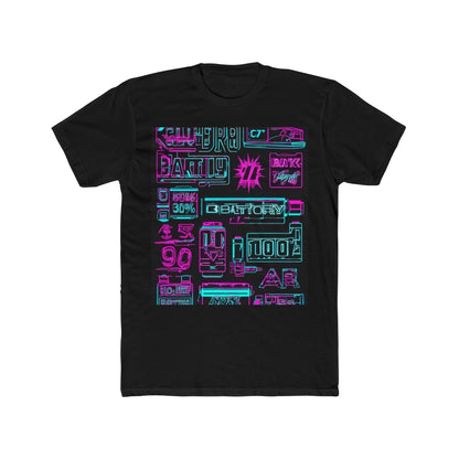 boostlete-rise-grind-type-battery-100-effort-split-blueprint-0205 — Unisex Cotton Crew Tee (NL 3600)