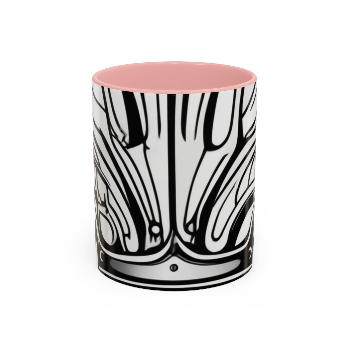 boostlete-boost-mode-icon-crown-offset-line-art-0190 — Accent Mug 11oz/15oz