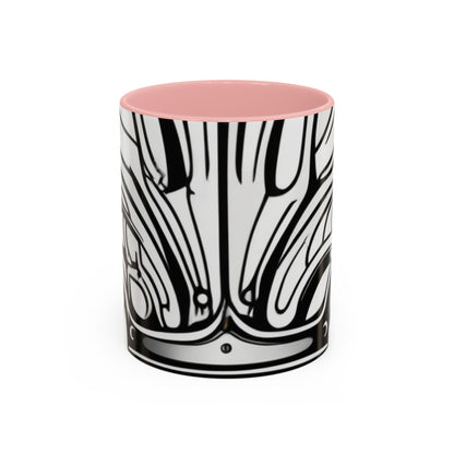 boostlete-boost-mode-icon-crown-offset-line-art-0190 — Accent Mug 11oz/15oz